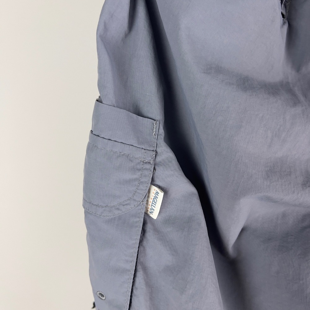 Magellan Outdoors Fish Gear Gray Convertible Zip Off Cargo Pants Mens Small S - Picture 10 of 10